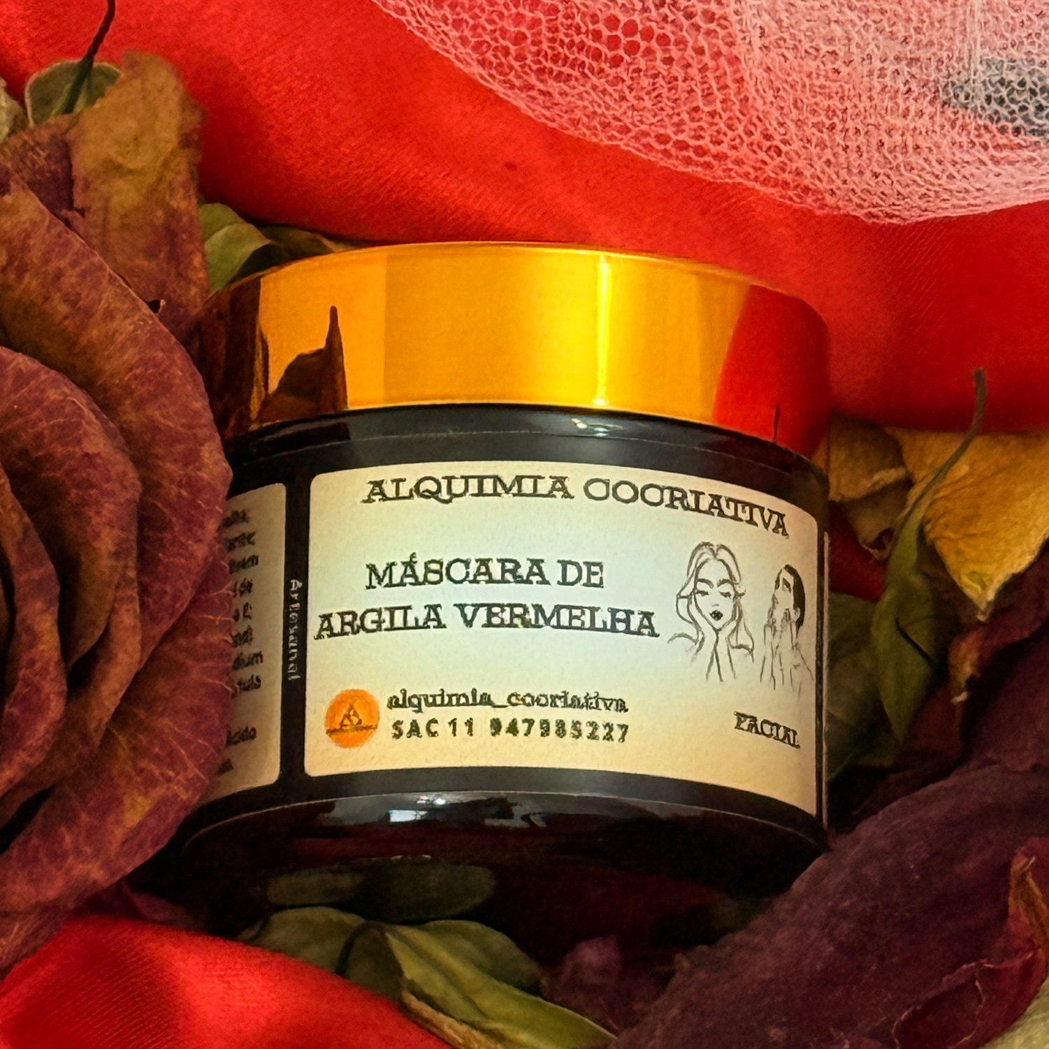 MÁSCARA DE ARGILA (VERMELHA)